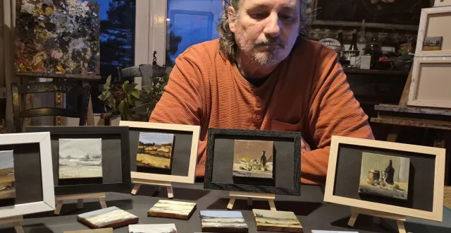 photo  rome chabin expose jusqu’au 4 janvier à montmirail.  &copy;  le maine libre 