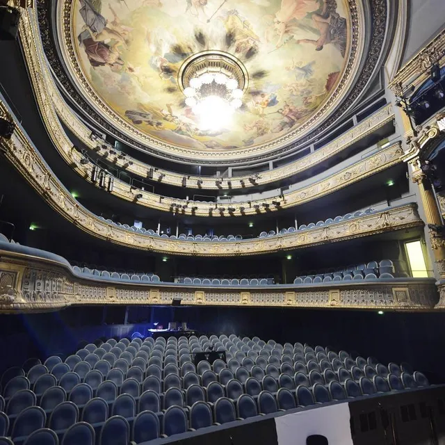 photo la somptueuse salle graslin de nantes, où sont programmés des spectacles d’angers nantes opéra.  ©  ouest france archives