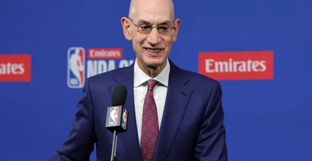 photo  adam silver estime que les discussions avec des investisseurs potentiels en nba europe s’accéléreront en janvier 2026.  &copy;  ethan miller/getty images via afp 