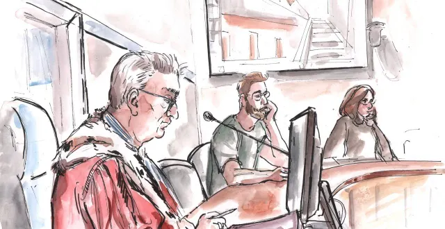 photo  l’avocat général, hervé drevard, a pris ses réquisitions devant la cour criminelle de maine-et-loire.  &copy;  illustration amandine ricart 