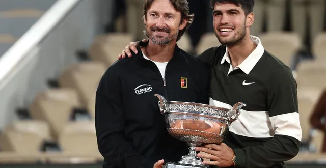 photo  le vainqueur de roland-garros 2025 se sépare de son entraîneur juan carlos ferrero.  &copy;  thibaud moritz / afp 