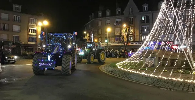 photo  les tracteurs seront exposés après leur parcours sur le parking du château de flers (orne).  &copy;  ouest-france 
