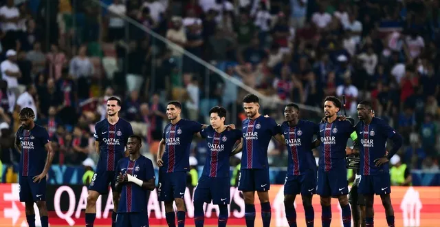 photo  le psg était passé par une séance de tirs au but face à tottenham pour remporter la supercoupe d’europe.  &copy;  marco bertorello / afp 