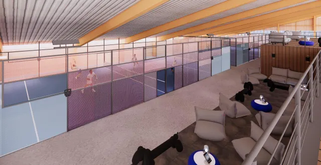 photo  voici à quoi va ressembler le futur complexe de padel du pôle européen du cheval, à yvré-l’évêque.  &copy;  pôle européen du cheval 