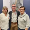 photo  catherine duchesne, lionel jarrié et maryline gaulain ont reçu la médaille grand or du travail, vendredi 12 décembre 2025, chez cofel à noyen-sur-sarthe. 