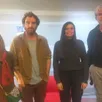 photo  myriam béranger, thibault daelman, manon jouniaux et guénaël boutouillet lors d’une rencontre à la médiathèque de saint-mathurin-sur-loire. 