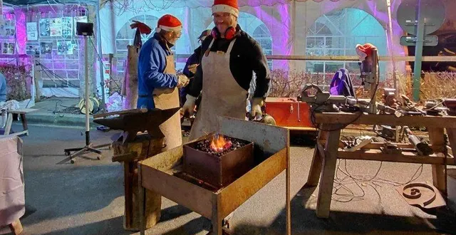 photo  la forge d’arthezé comptait parmi les animations du marché de noël.  &copy;  le maine libre 