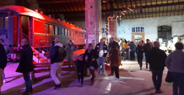 photo  samedi soir, 422 personnes ont visité la rotonde ferroviaire, dont environ 150 à 170 enfants.  &copy;  le maine libre 