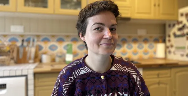 photo  la scénariste de « bistronomia », marie-sophie chambon, dans sa cuisine, à saint-brieuc.  &copy;  ouest-france 