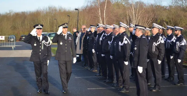 photo  frédéric raguin a officiellement pris le commandement de l’équipe de la police nationale mercredi 17 décembre 2025.  &copy;  d. r. 