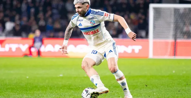 photo  julio enciso lors du match contre toulouse.  &copy;  nathan barange / afp 