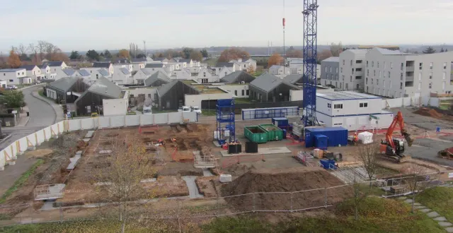 photo  le chantier de construction de logements à provins (ici primméa vinci) est une des dernières opportunités de construire pour la commune.  &copy;  ouest-france 