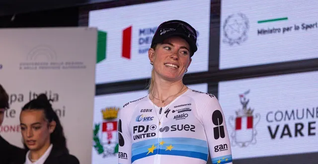 photo  demi vollering, coureuse de fdj-suez.  &copy;  tommaso berardi / nurphoto via afp 