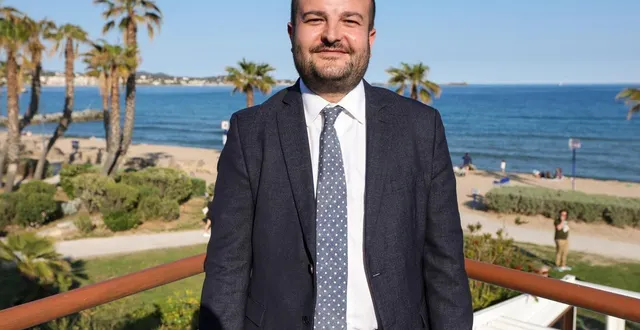 photo  le maire de fréjus david rachline, à fréjus le 28 avril 2022.  ©  valery hache/archives afp 