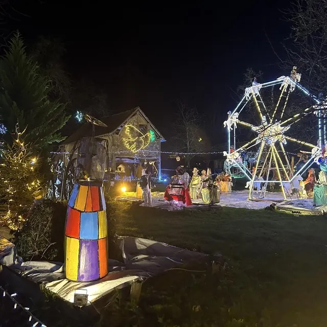 photo tous les ans, le départ du parcours des villages illuminés commence à la michaudière à juvigny-val-d’andaine (orne).  ©  ouest-france