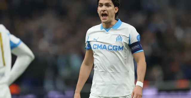 photo  leonardo balerdi était remplaçant lors de la réception de monaco.  &copy;  getty images via afp 