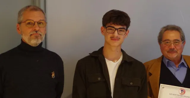 photo  richard verba a reçu la médaille d’argent du souvenir français.  &copy;  le maine libre 