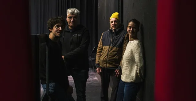 photo  les quatre intervenants - de gauche à droite : clément demarthe, sylvain rétif, nicolas béatrix et aurélie cartoux - relancent les ateliers à partir du 5 janvier 2026.  &copy;  le maine libre – denis lambert 