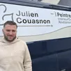 photo julien couasnon a ouvert son entreprise cj peinture fin octobre 2025 à cormes.