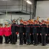 photo  beaufort-en-anjou, le 6 décembre 2025. les cadets de la sécurité civile et les jeunes sapeurs-pompiers du centre de secours beaufort - val d’authion, réunis à l’occasion de la sainte-barbe. 