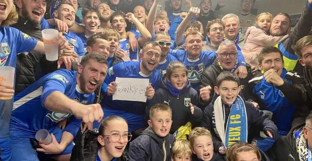 photo  les joueurs de bayeux défieront l’om en 16es de finale de la coupe de france.  &copy;  zoé baillet / ouest-france 