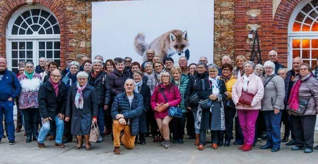 photo  55 adhérents enchantés de leur visite au parc de thoiry.  &copy;  le maine libre 
