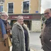 photo  mireille cossé, annabel besson-bouvier et joël lenoir s’opposent au changement de nom d’une rue à bellême (orne). 