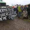 photo une quinzaine d’agriculteurs se sont rassemblés à fromentel, lundi 22 décembre 2025.