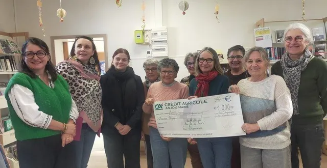 photo  l’association au fil des mots apporte son soutien à maison olympe.  &copy;  ouest-france 