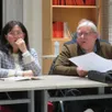 photo émilie lepourreau et daniel bazille, adjoint en charge de la commission patrimoine à la séance du mardi 16 décembre.