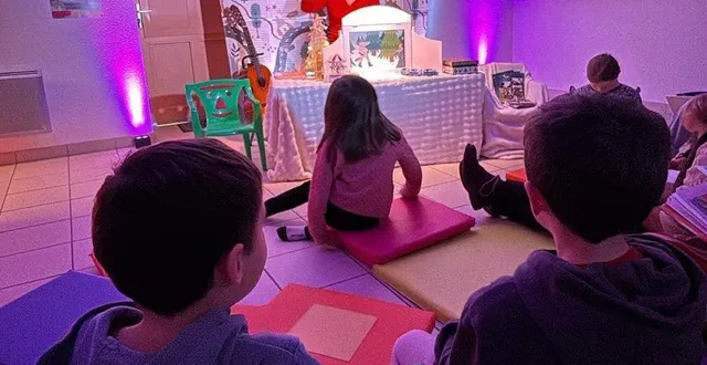 photo  caroline lidouren, conteuse, animait ce temps.  &copy;  co 