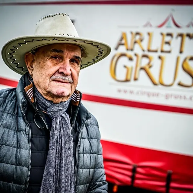 photo georgika kobann, veuf d’arlette gruss, a fondé le cirque arlette gruss il y a 41 ans.  ©  le maine libre - yvon loué