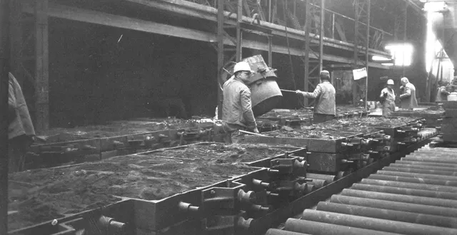 photo  en 1999, la sonofoque produisait des plaques d’égouts à flers, dans l’orne.  &copy;  ouest-france 