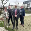 photo  philippe bolo au centre avec ses colistiers nathalie prince, philippe bourgeteau et pierrick thuaud 