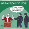 photo  pour mener à bien sa mission, le père noël multiplie les infractions. 