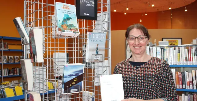 photo  catherine delaunay est ravie d’être en poste à la médiathèque intercommunale.  &copy;  ouest-france 