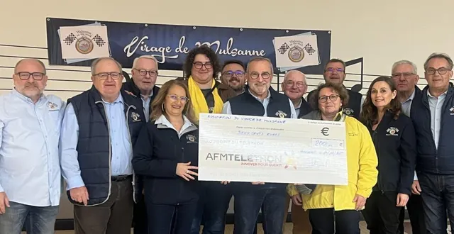 photo  juste avant leur assemblée générale, les membres du bureau de virage de mulsanne ont remis un chèque de 200 € à pascale rouzée, coordinatrice départementale afm téléthon.  &copy;  le maine libre 
