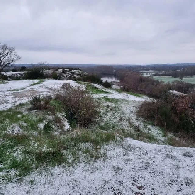 photo de la neige à mûrs-erigné, en maine-et-loire.  ©  yann gledel