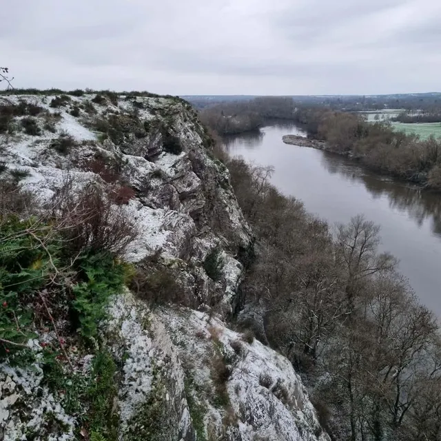 photo de la neige à mûrs-erigné, en maine-et-loire.  ©  yann gledel