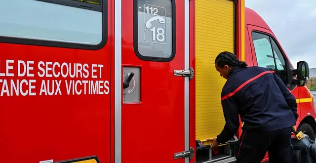 photo  sept pompiers sont intervenus sur cet accident.  &copy;  illustration mathis harpham / ouest-france 