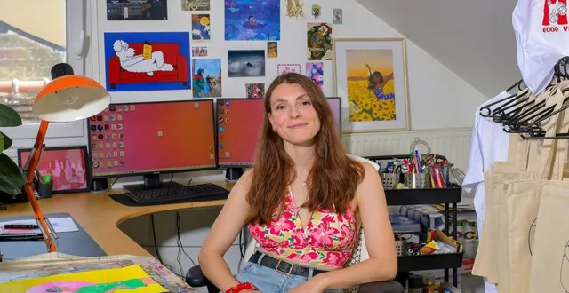 photo  marie tafilet au quai des arts en janvier.  &copy;  le maine libre 