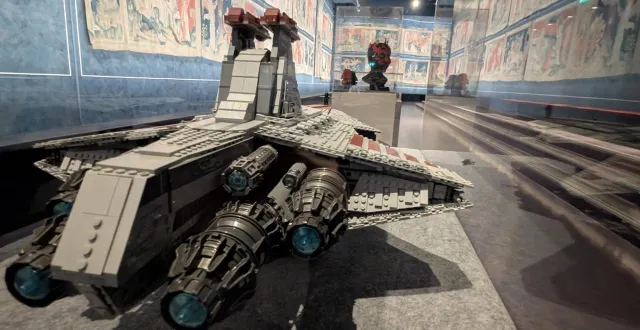 photo  des vaisseaux de l’univers star wars ont colonisé la galerie de la tenture de l’apocalypse…  &copy;  ouest-france 