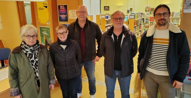 photo  g à d geneviève blin, lucette lhériteau, thierry morisset, eric godin, arnaud poirier.  &copy;  co 