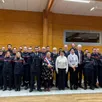 photo la sainte-barbe réunissant pompiers, élus et habitants.