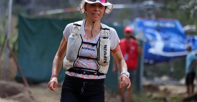 photo  la normande blandine l’hirondel a remporté la diagonale des fous, ultra-trail mythique, en 2025.  &copy;  grand raid réunion – imaz press 