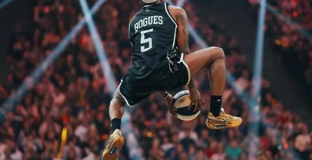 photo  shannon bogues n’est pas parvenu à se qualifier pour la finale du concours de dunk.  &copy;  lnb 