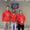 photo  au milieu, aurélien gasneau, président du rcd basket, entouré de ses deux vice-présidents : thomas pelletier et virginie royer. 