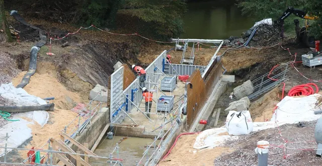 photo  commencés en septembre 2025, ces travaux se poursuivront jusqu’en 2026.  &copy;  archives courrier de l’ouest 
