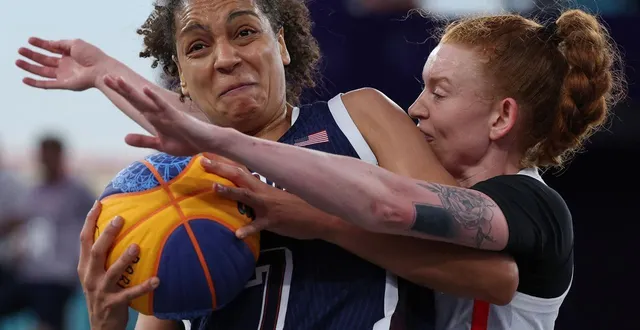 photo  cierra burdick a gagné une médaille de bronze lors des jo de paris-2024 avec l’équipe 3x3 des états-unis.  &copy;  photo afp 
