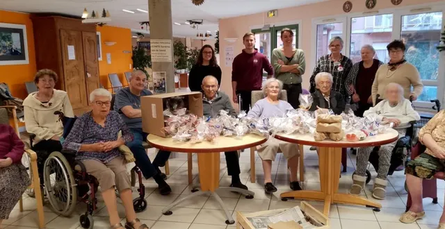 photo  le bonheur est toujours présent dans l’esprit des résidents, lorsqu’il faut se rendre utile.  &copy;  le maine libre 